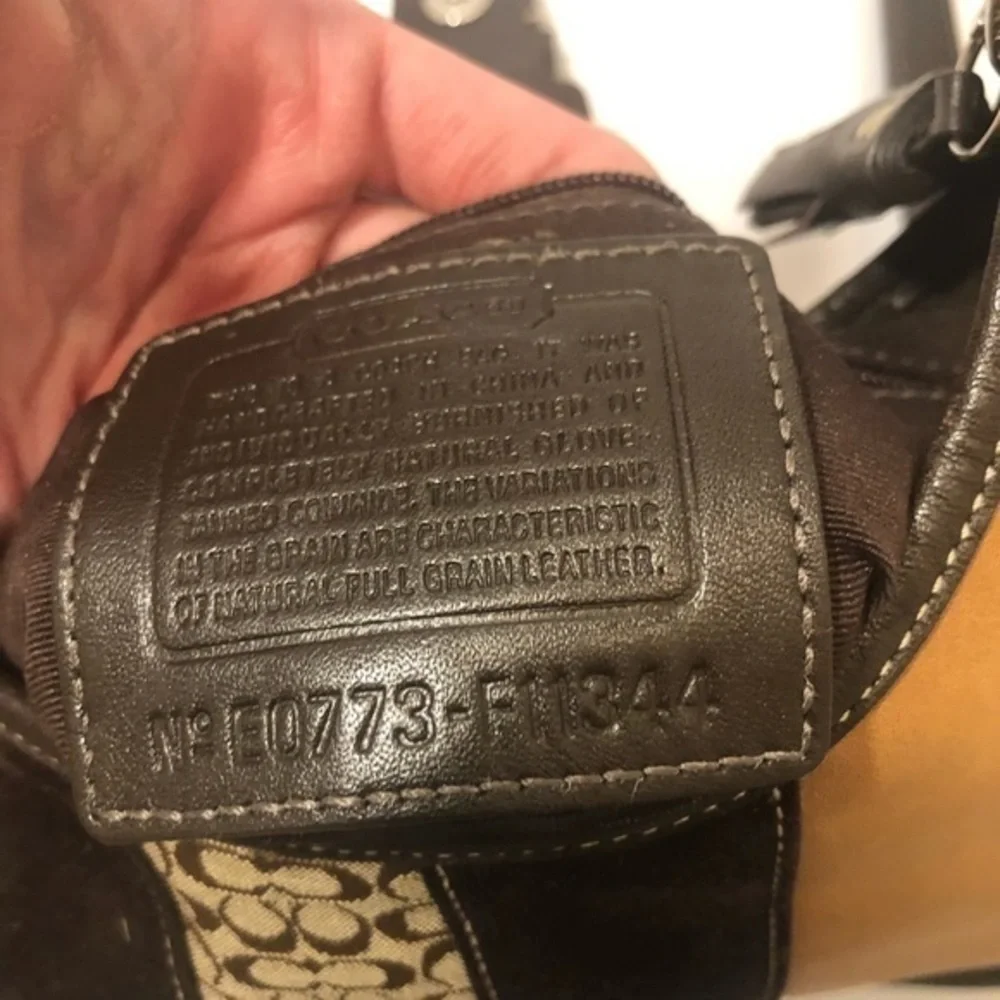 Coach vintage y2k f11344 brown tan multi textured soho hamptons hobo bag - Picture 13 of 15